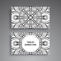 Business Card. Vintage decorative elements