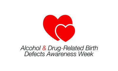 Vector illustration on the theme of National Alcohol and other drug related Birth defects awareness week observed each year during the month of May.