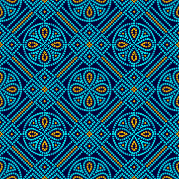 seamless indian colorful bandana pattern design