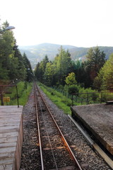 Obraz premium Railway in the mountains