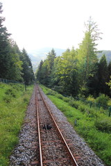 
Railway in the mountains