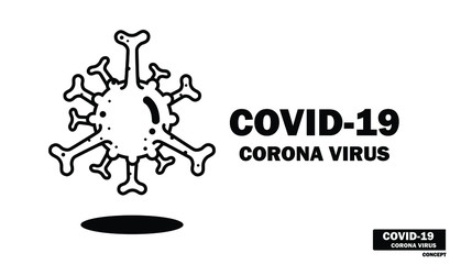 Coronavirus or COVID-19  Flat icon