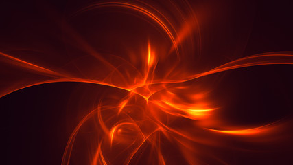 3D rendering abstract fractal light background