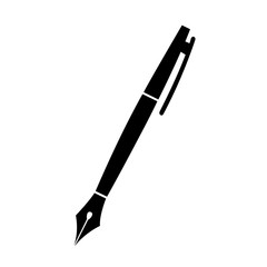 pen icon Ink fountain pen icon vector calligraphy supplies for fountain pen