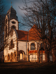 Fototapeta na wymiar church in the afternoon