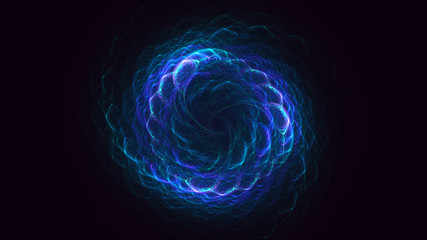 3D rendering abstract fractal light background