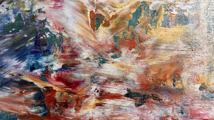 Colorful abstract background wallpaper. Modern motif visual art.  Mixtures of oil paint. Trendy...
