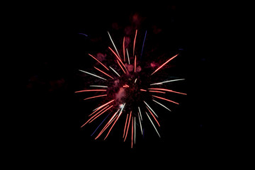 fireworks on black background