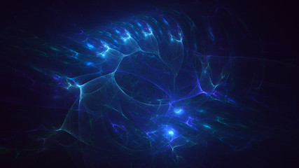 3D rendering abstract fractal light background