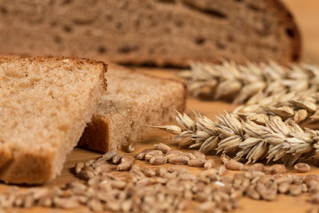 Wheat Bread And Grain Ears - 335261361