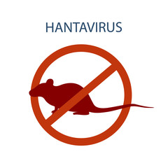 hantavirus. Rat or Mouse with Green Hantavirus Icon. No Infection and Stop Hantavirus Concepts