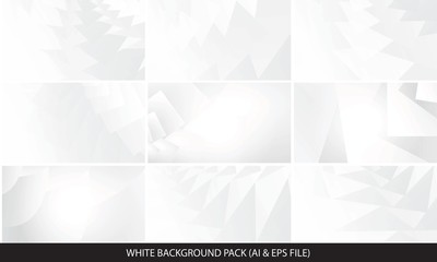 Obraz premium White Background Abstract Geometric Vector Illustration. You can use this white background template for website user interface.