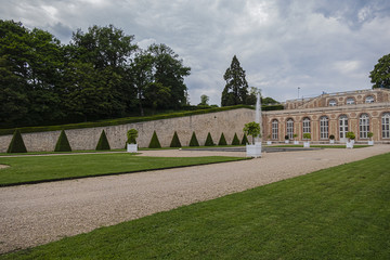 Obraz premium Picturesque Orangery (L'Orangerie de Meudon, XVII century) in Meudon. The Orangery - remain of the former old castle of Meudon. Meudon is a municipality in the southwestern suburbs of Paris, France.