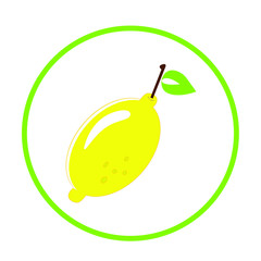 fresh lemon fruit cartoon illustration