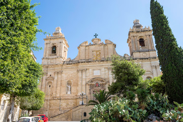 Naklejka premium Malta / Malta 09/30/2015.St. Lawrence's Church, Vittoriosa, Malta