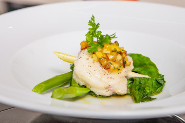 lifestyle cook presenting food in a plate