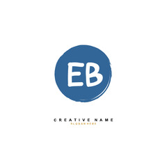 E B EB Initial logo template vector. Letter logo concept