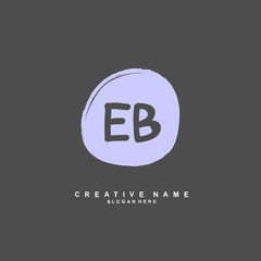 E B EB Initial logo template vector. Letter logo concept