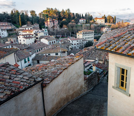 Anghiari, village in Tuscany, Italy. Famous for the 