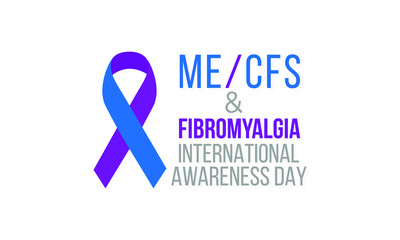 Vector illustration on the theme of International ME, CFS and Fibromyalgia awareness day observed each year on May 12th.