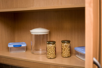 Little storage in kitchen pantry for covid-19 quarantine