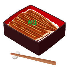 うな重のイラスト