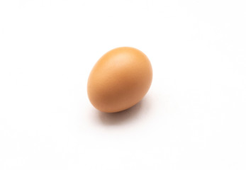 Brown eggs Isolated on White Background