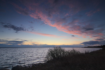 Fototapeta na wymiar Sunset on the Baltic Sea 