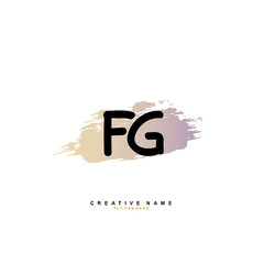 F G FG Initial logo template vector. Letter logo concept