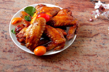 крылья барбекю.