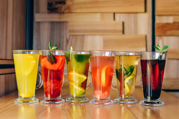 summer tea on the bar