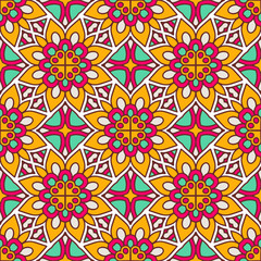 Seamless pattern. Vintage decorative elements