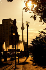 Berlin TV Tower Sunset