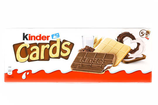 boite de biscuits Kinder cards fabriqué par la marque Kinder