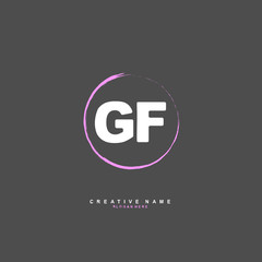 G H GH Initial logo template vector. Letter logo concept
