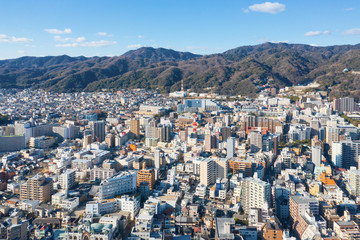 landmark skyline of Kobe Japan