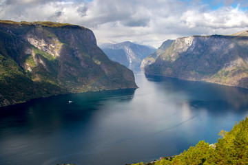 Beautiful view on norge fjord