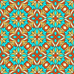 Seamless pattern. Vintage decorative elements