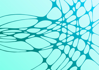 Swimming pool water waves caustics ripple curve lines vector illustration