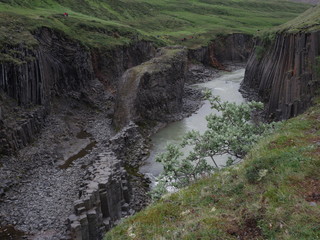 river in the mountains in Iceland
