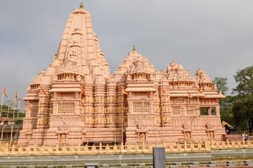 Fototapeta premium Hindu temple of Shashwat Dham near Sauraha on Nepal