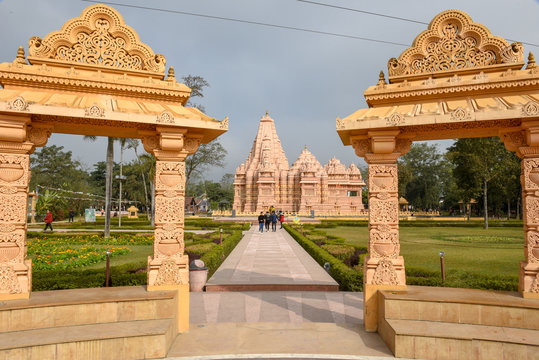 Hindu temple of Shashwat Dham near Sauraha on Nepal