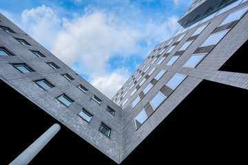 Low angle shot of the Facade of a corporate building © mikevanschoonderwalt
