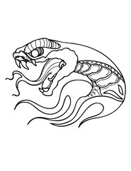 Old Shcool Snake Tattoo