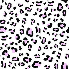 Leopard seamless pattern, wallpaper background, print texture wildlife animal, vector illustration.
