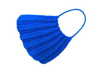 Handmade mask Made from yarn protection Corona virus,  Handmade cloth mask. Self-protection for avoid virus infection, With clipping path