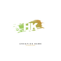 H K HK Initial logo template vector. Letter logo concept