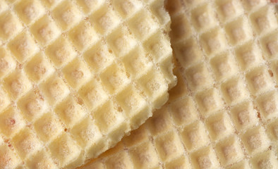 abstract background food stuffs texture waffle closeup