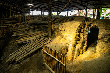 Old ceramic kiln in Lampang province