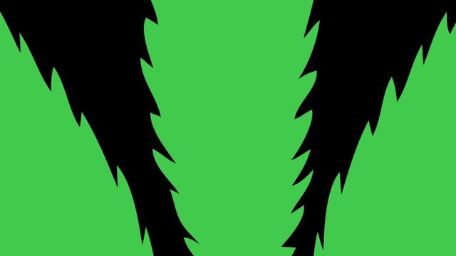 marijuana leaf cartoon isolated on black background